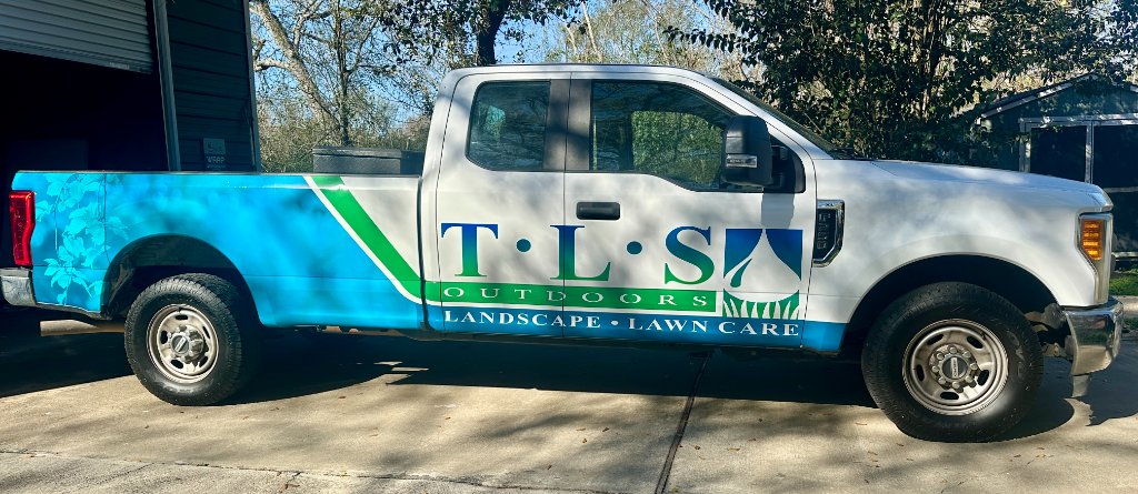TLS Outdoors Landscape Truck Wrap