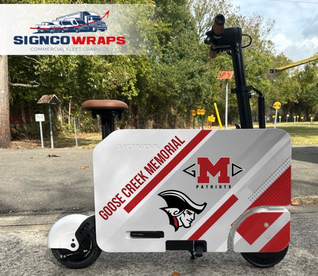 Honda Scooter — Goose Creek Memorial after