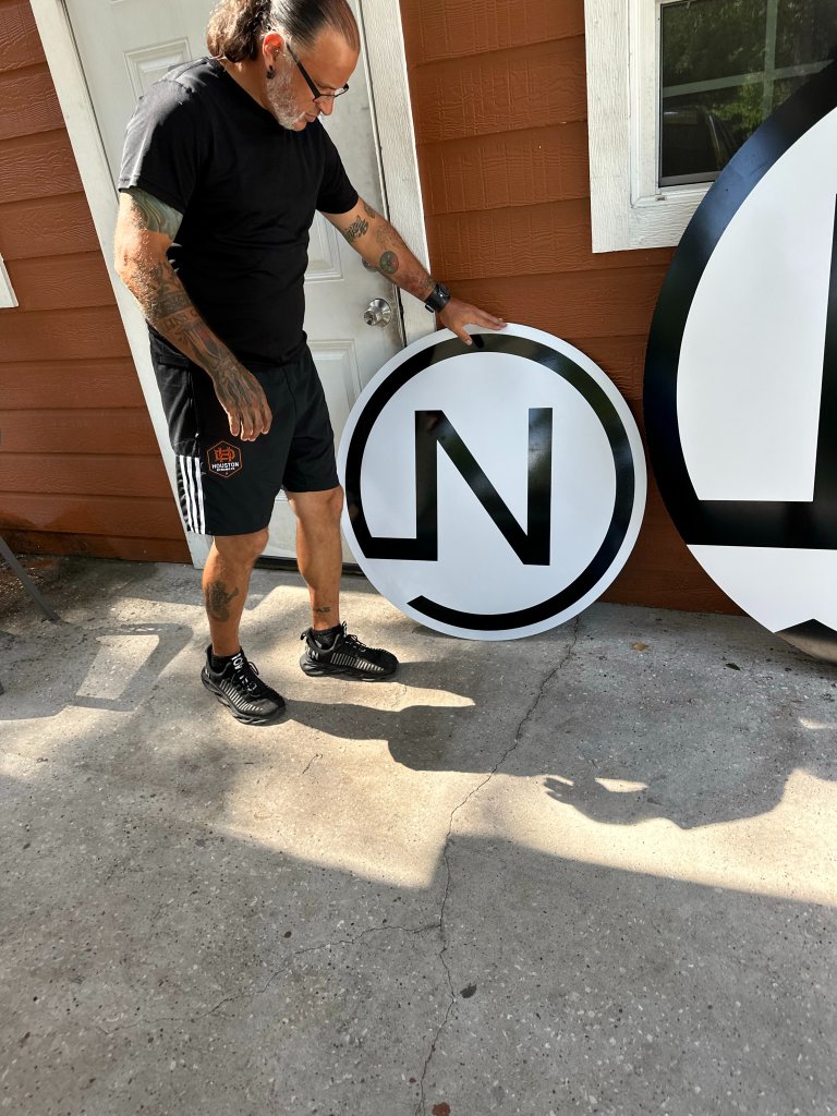 Custom Round Aluminum Signs