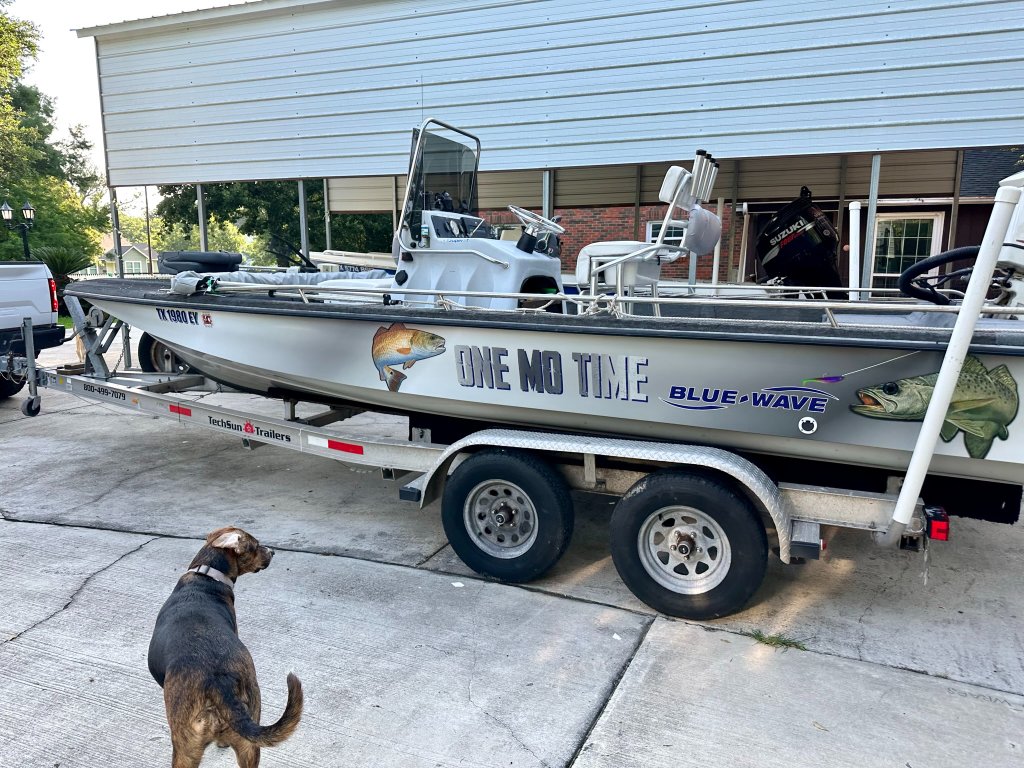 One Mo Time Blue Wave Boat Wrap