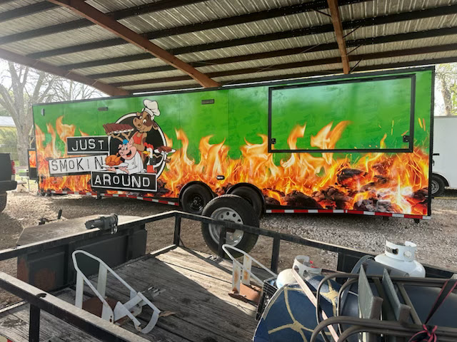 Just Smokin Around Trailer Side