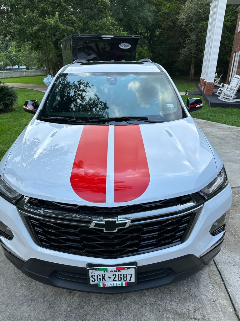 Chevy Traverse Racing Stripe Wrap