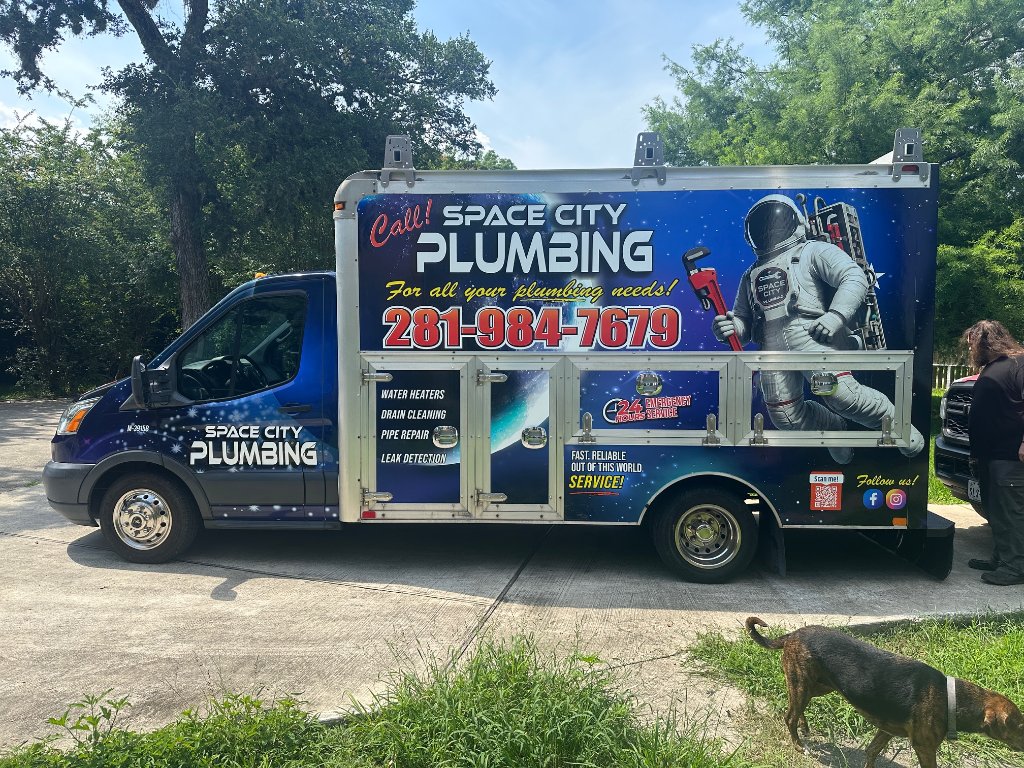 Space City Plumbing Box Truck