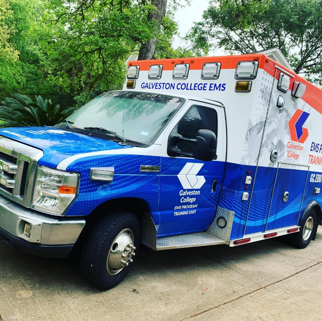 Galveston College EMS Ambulance Wrap