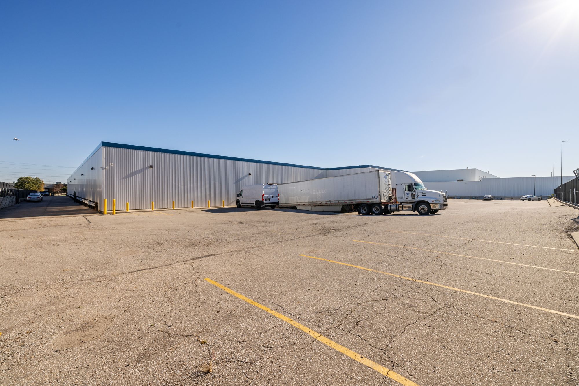 Gated truck court and yard at 6400 Northwest Drive near Pearson Airport