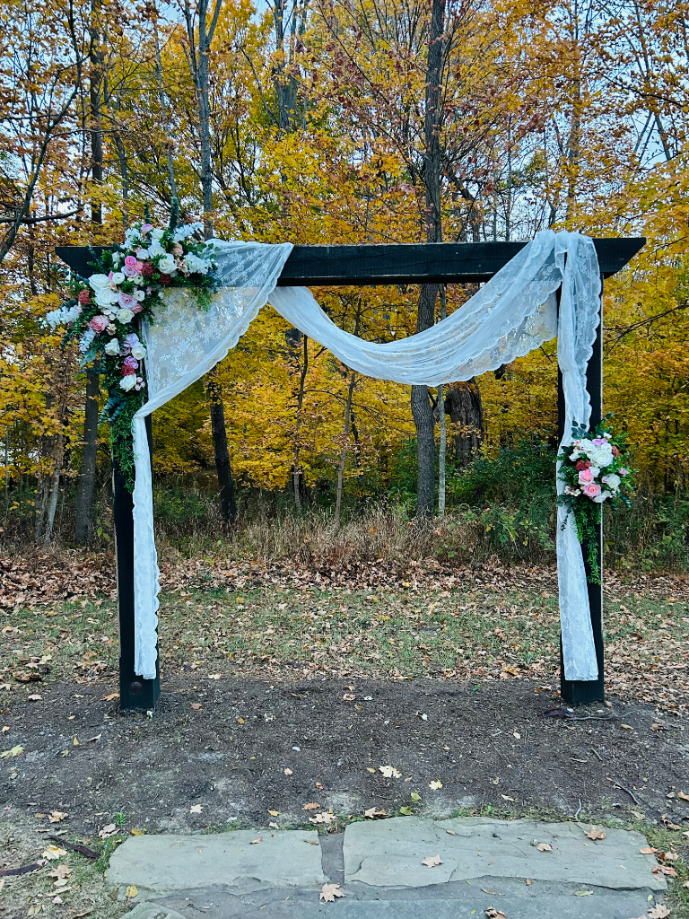 White Lace Draping Fabric