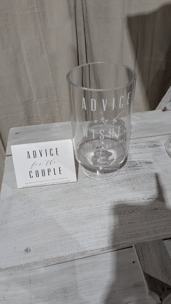Advice & Wishes Vase with Cards