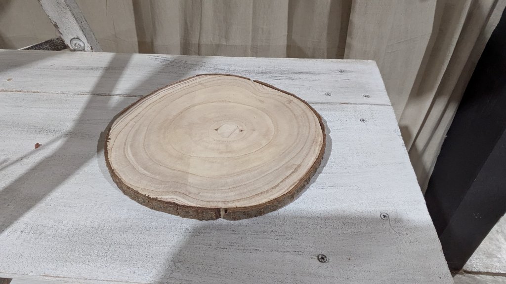 Natural Wood Slice Charger / Display Base