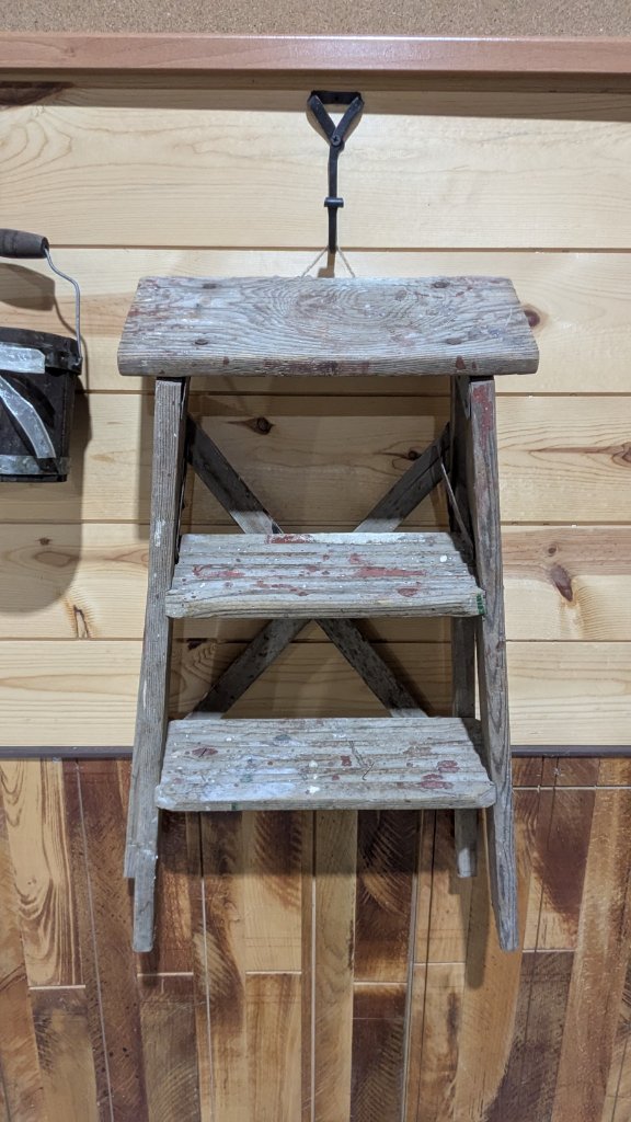 Rustic Wooden Step Ladder