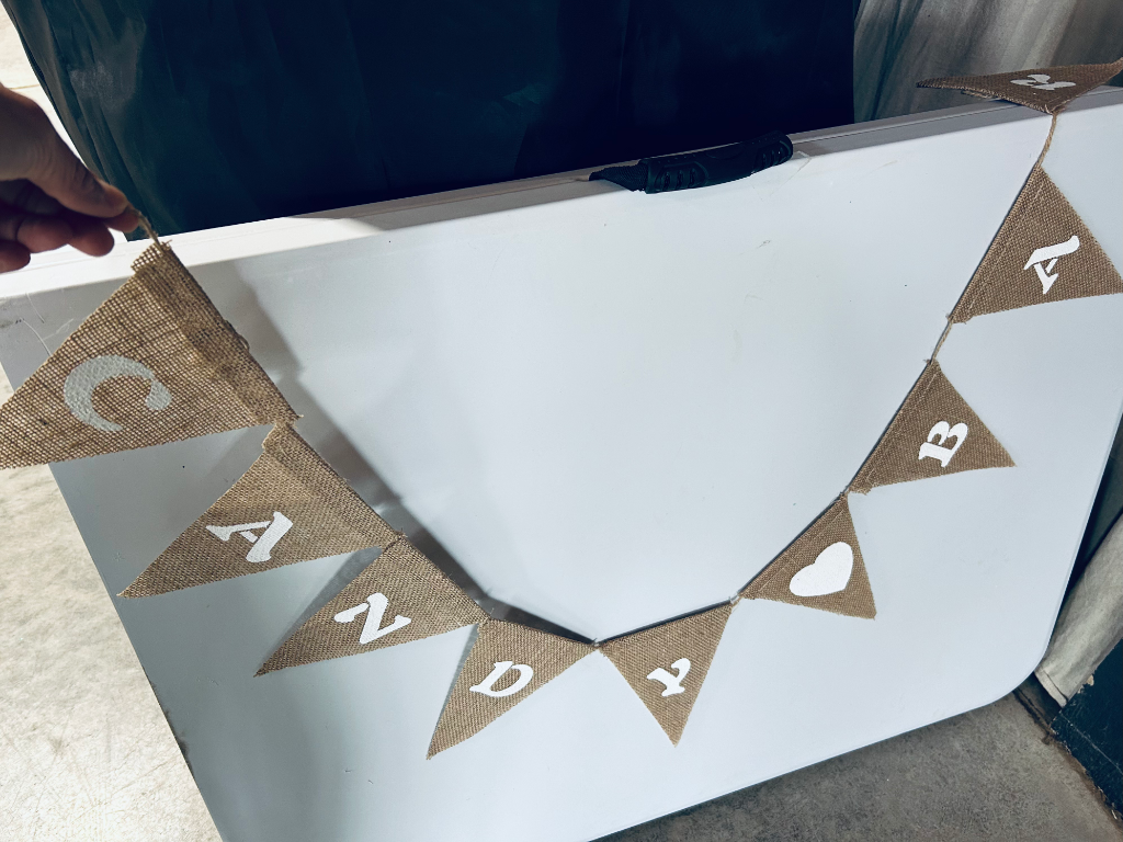 "Candy Bar" Burlap Bunting Banner