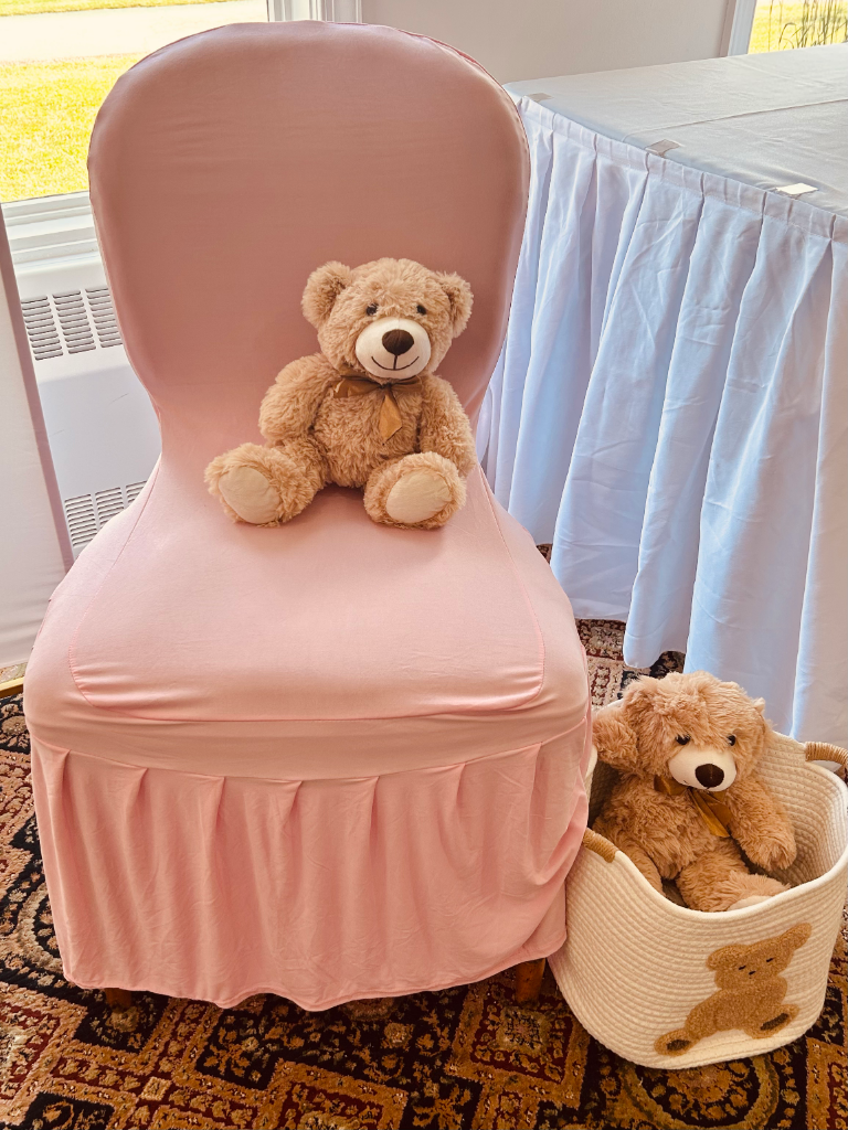 Pink Spandex Chair Cover