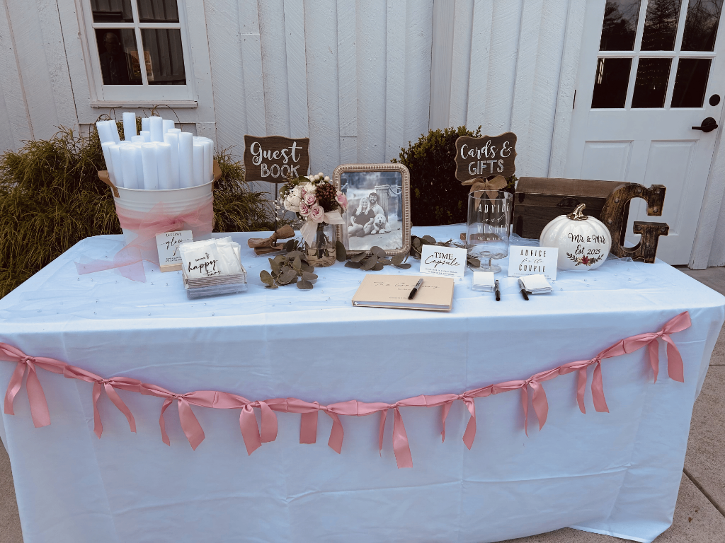 Complete Gift & Sign-In Station Display