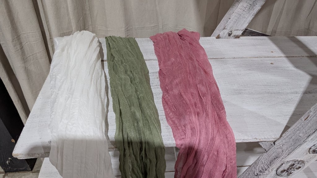 Cheesecloth Table Runners – Multiple Colors
