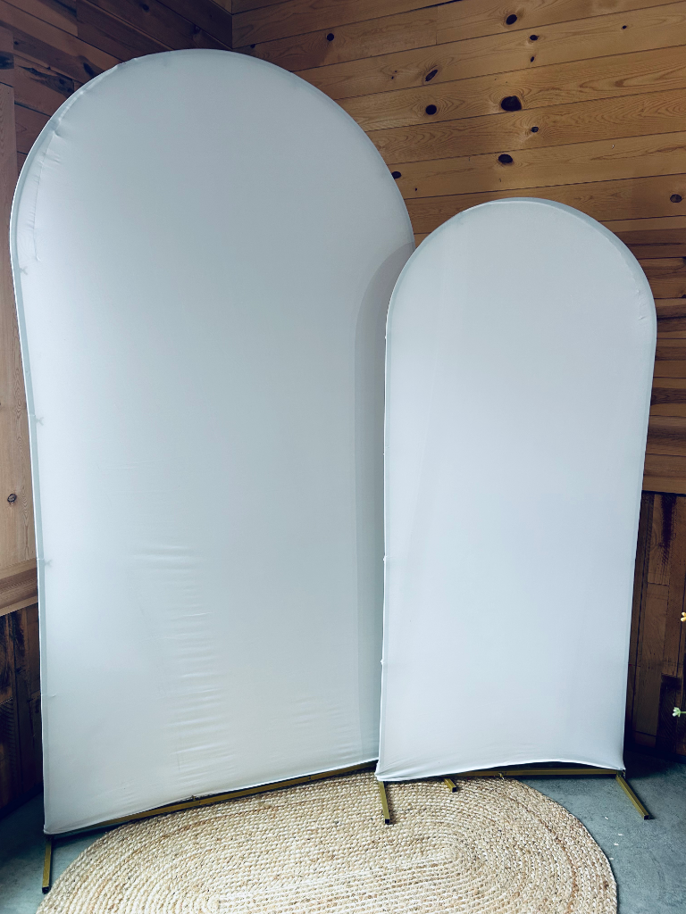 White Arch Backdrop Set (Large & Small)