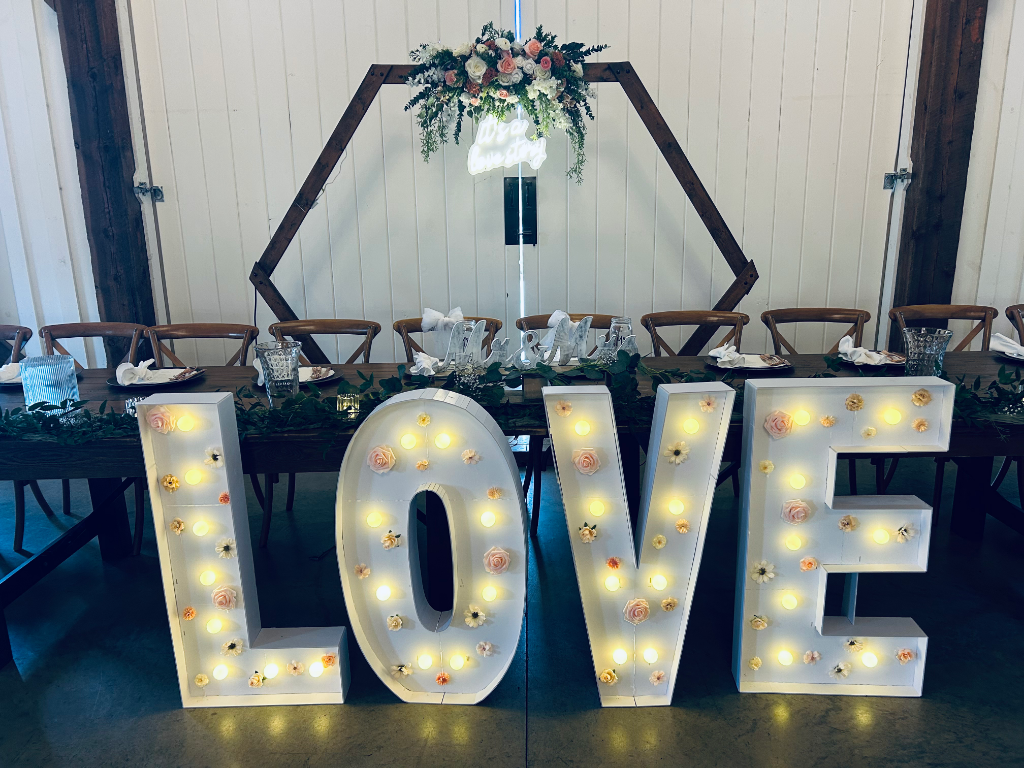 LOVE Marquee Light-Up Letters