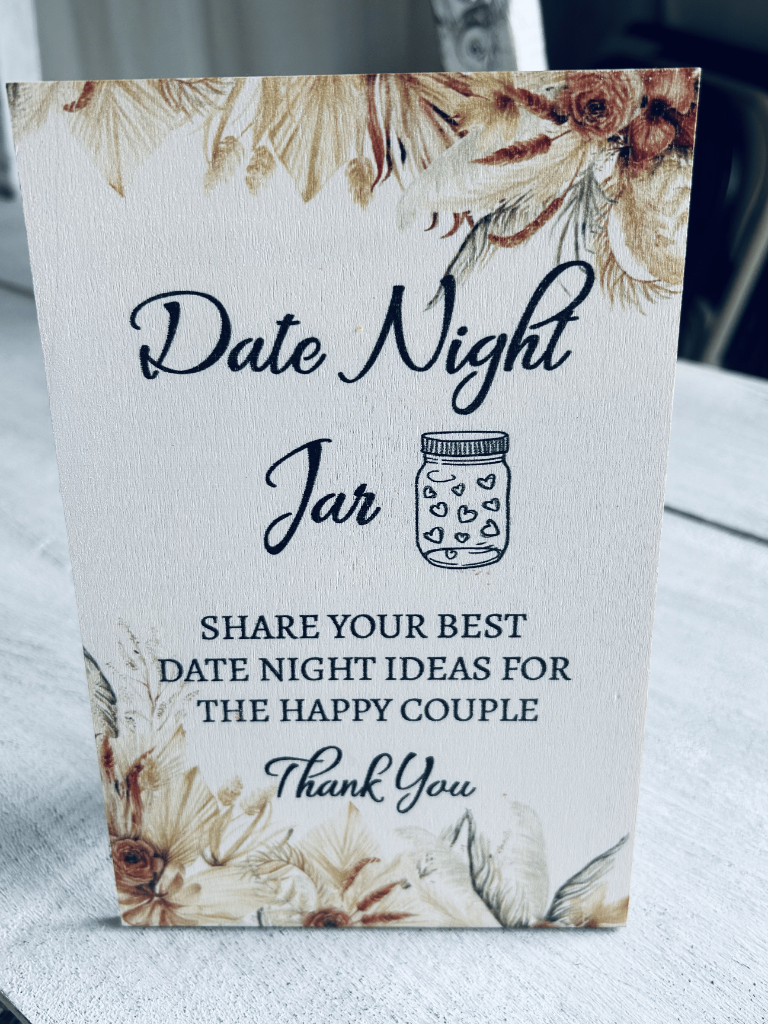 Date Night Jar Sign