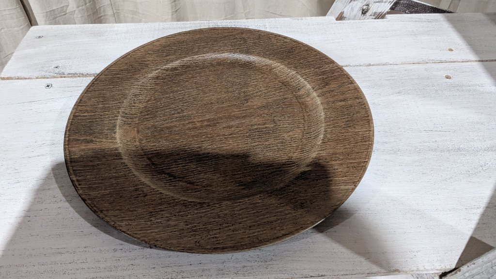 Rustic Wood Charger Plate