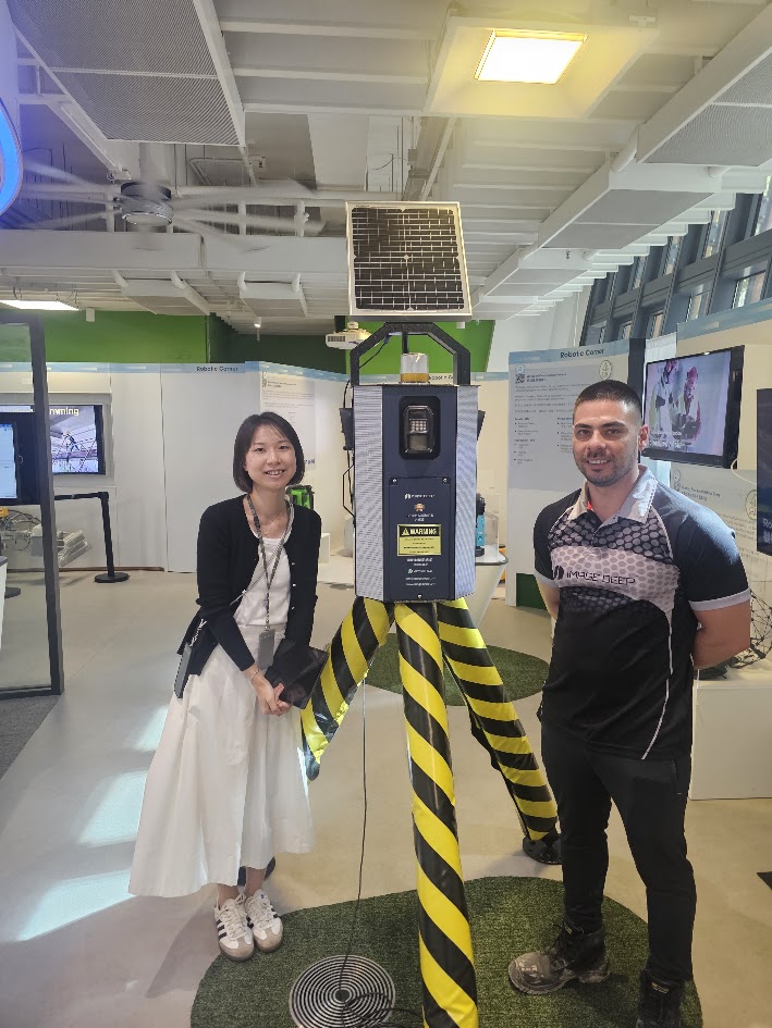 ImageDeep team with the Sentinel V2 remote monitoring unit in the company showroom