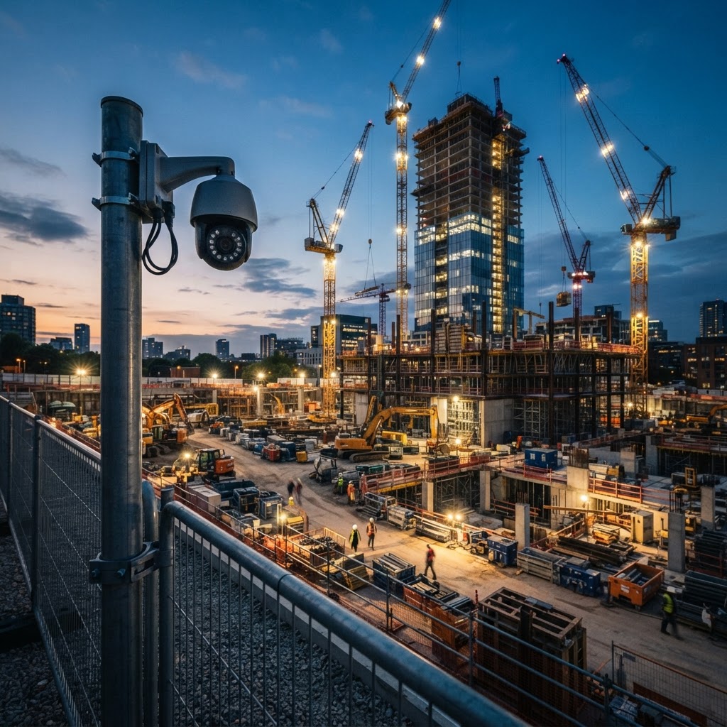 Construction site camera feed