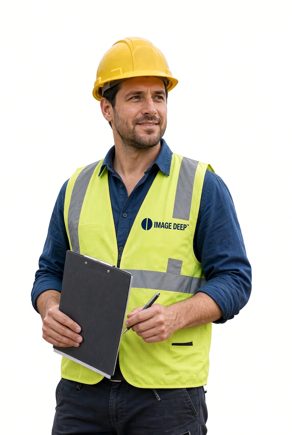 ImageDeep engineer in hi-vis vest, ready to help with your problem