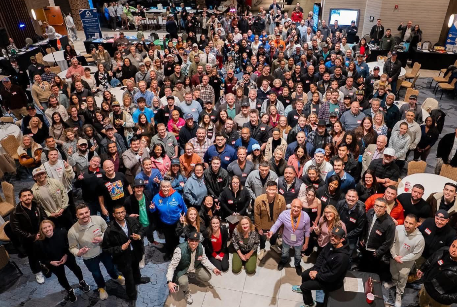 Hundreds of creative finance community members gathered at an event