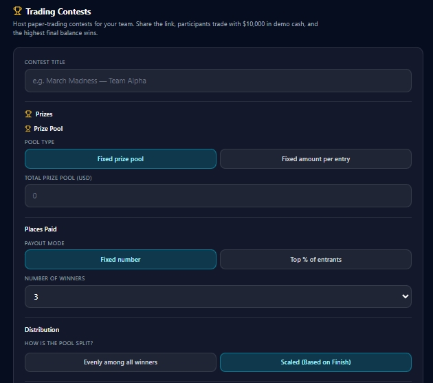 Trading Contest Creator 1