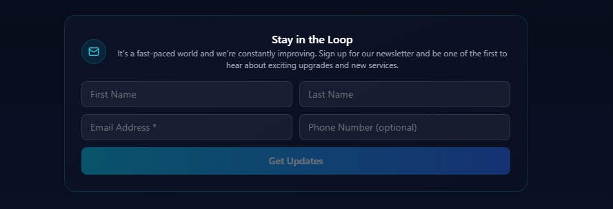 Lead Capture & Newsletter SIGNUP