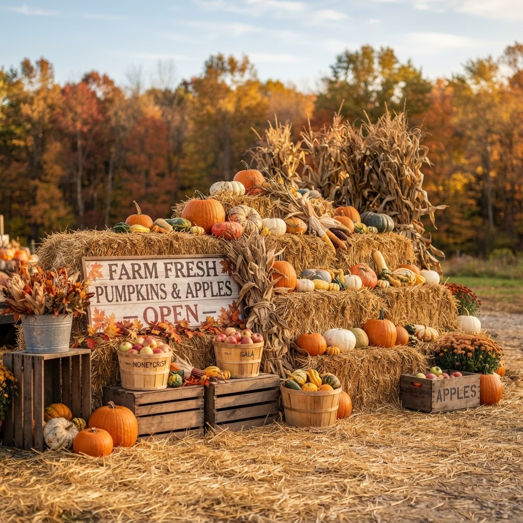 Build a Fall Display That Turns Heads: Hay Bales, Straw & Fodder Shocks Done Right