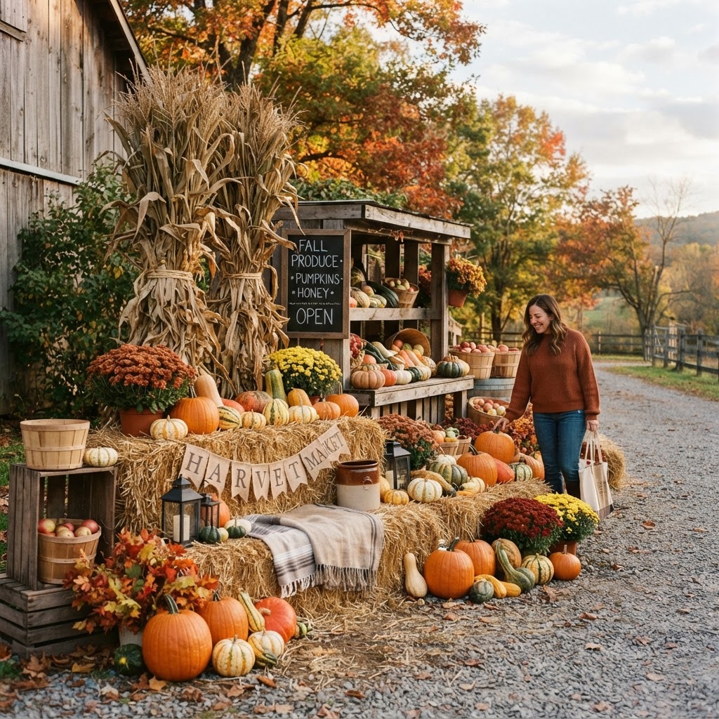 Hay Bales, Straw, and Fodder Shocks: The Building Blocks of a Picture-Perfect Fall Display