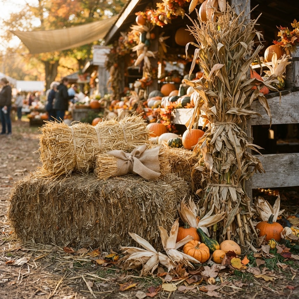 Hay Bales, Straw, and Fodder Shocks: The Secret to a Stunning Fall Display