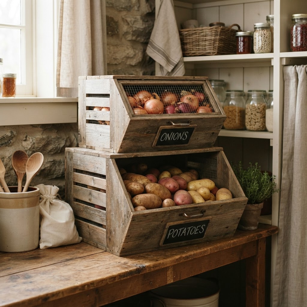 Potato & Onion Storage Bins