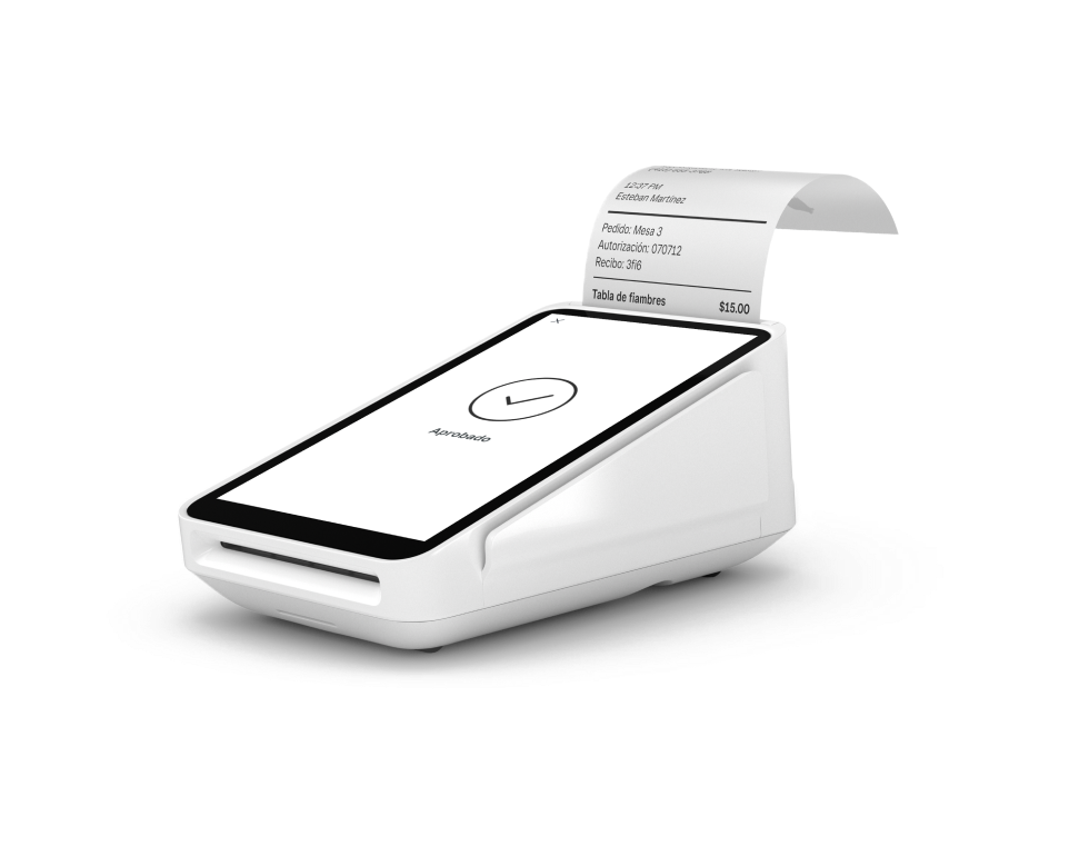 Square Terminal con impresora de recibos integrada — pantalla de pago aprobado