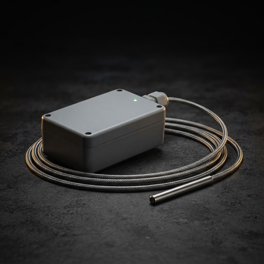 Sensor IoT LoRaWAN industrial con sonda PT1000