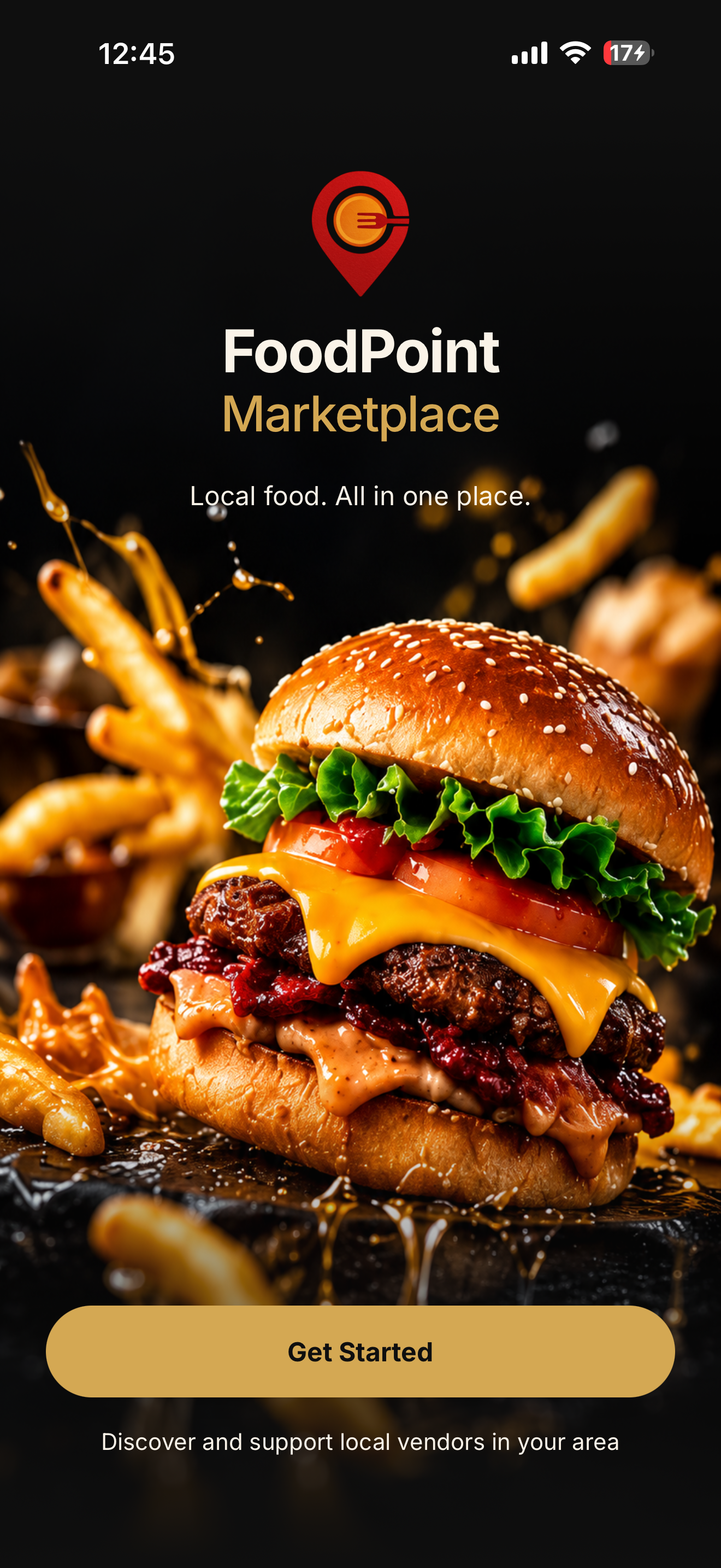 Pantalla de la experiencia FoodPointOS