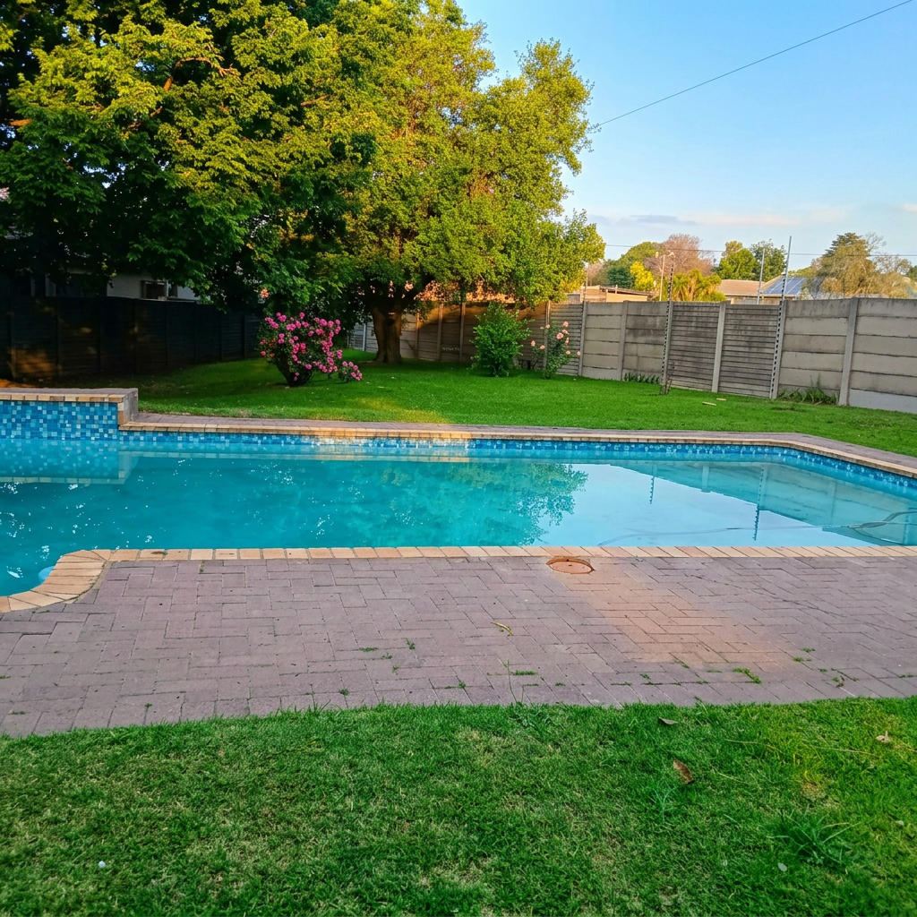 Private pool and garden venue at Crystal Waters Spa