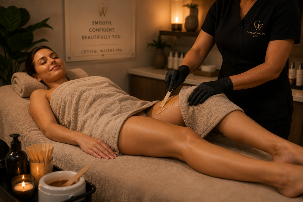 Professional waxing in Witbank at Crystal Waters Spa