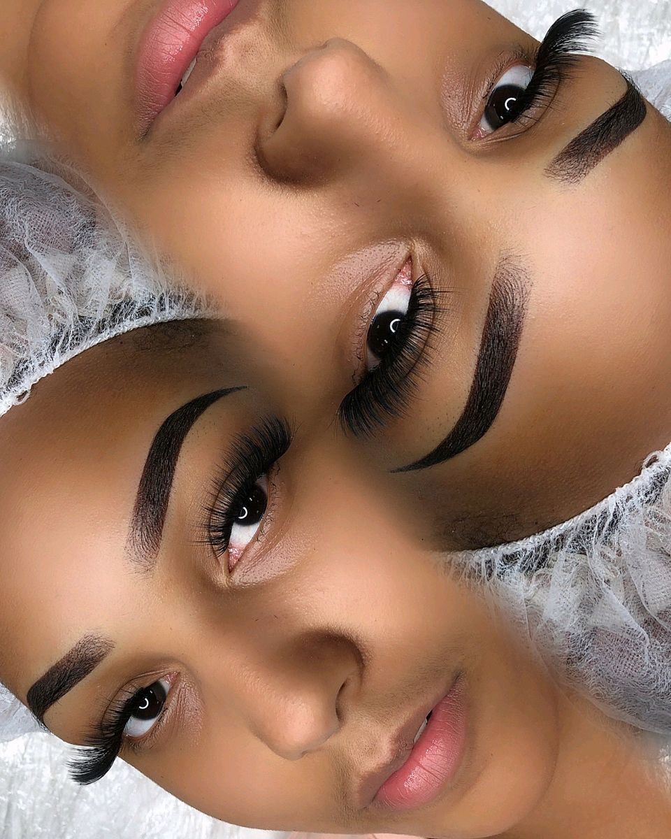 Natural-looking microblading brow finish