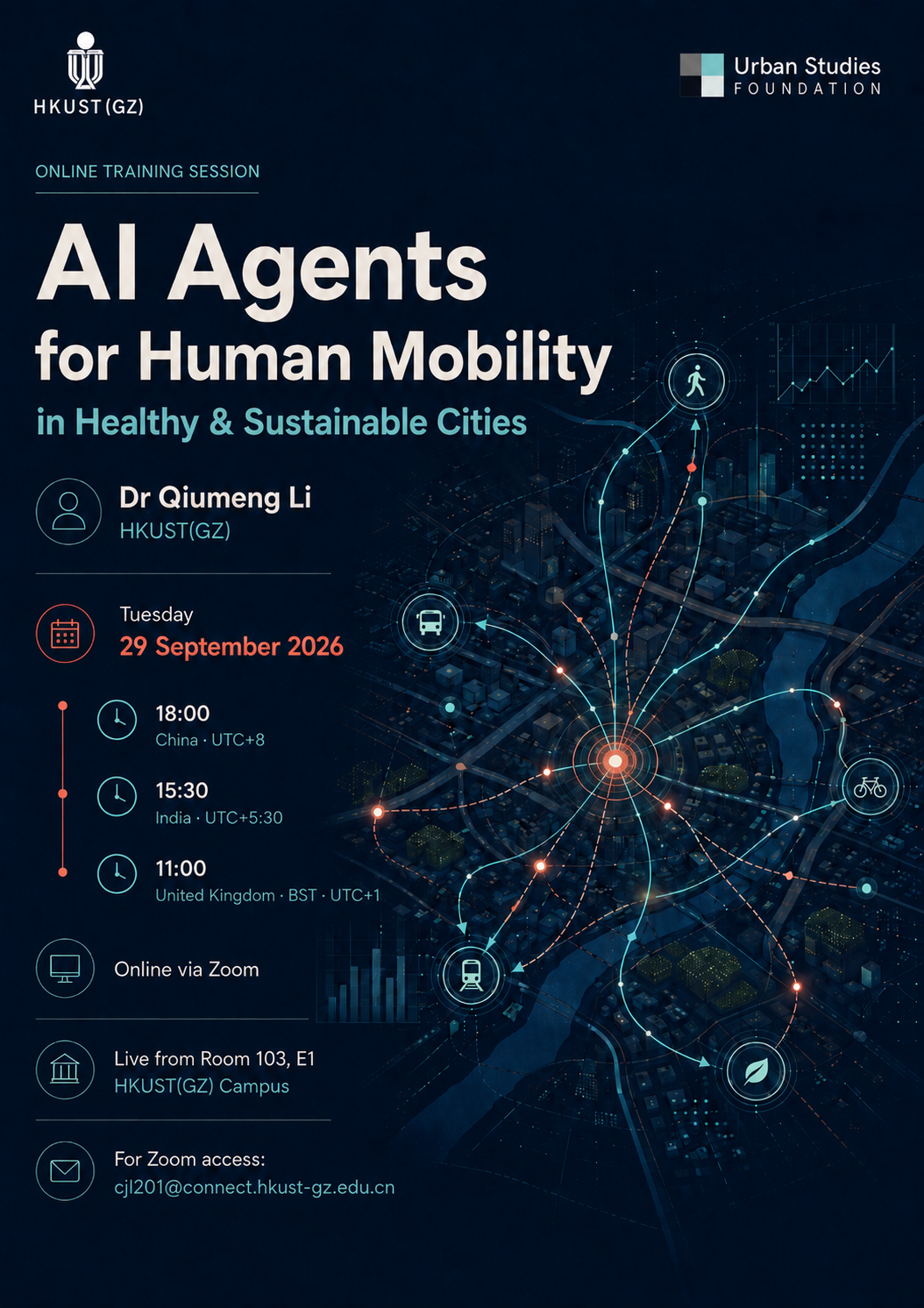AI Agents for Human Mobility in Healthy & Sustainable Cities