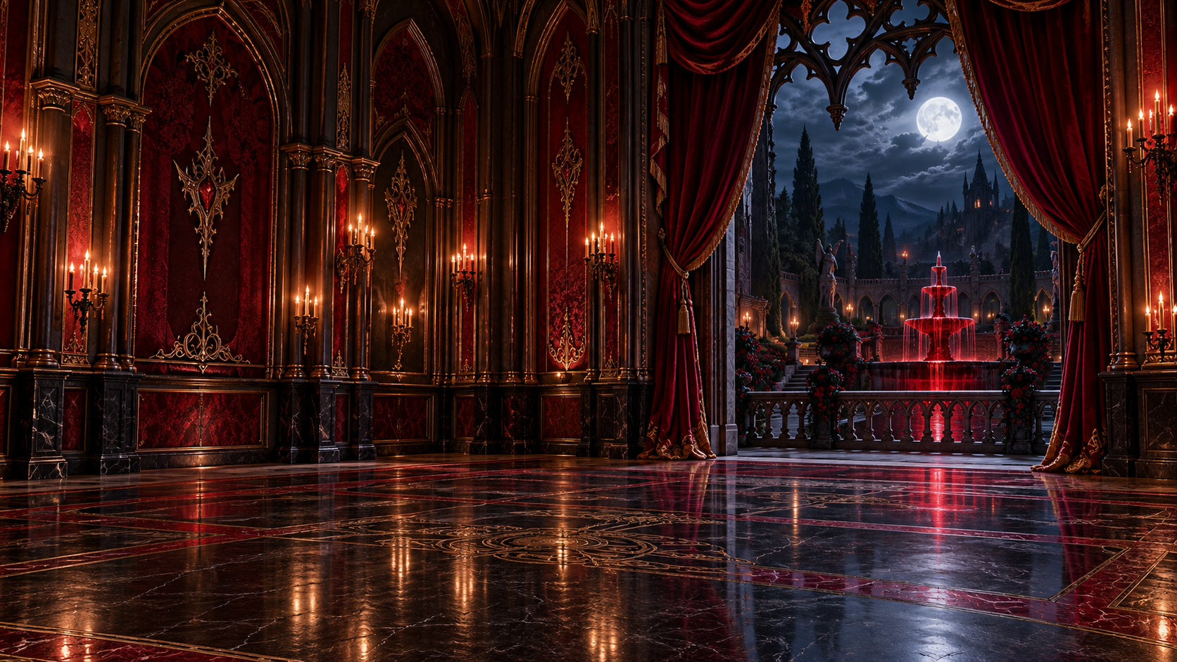 Crimson Bedroom