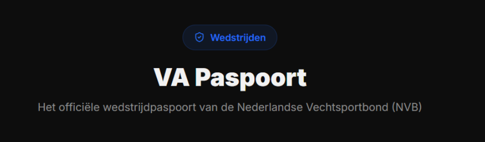 VA Paspoort – Wedstrijden