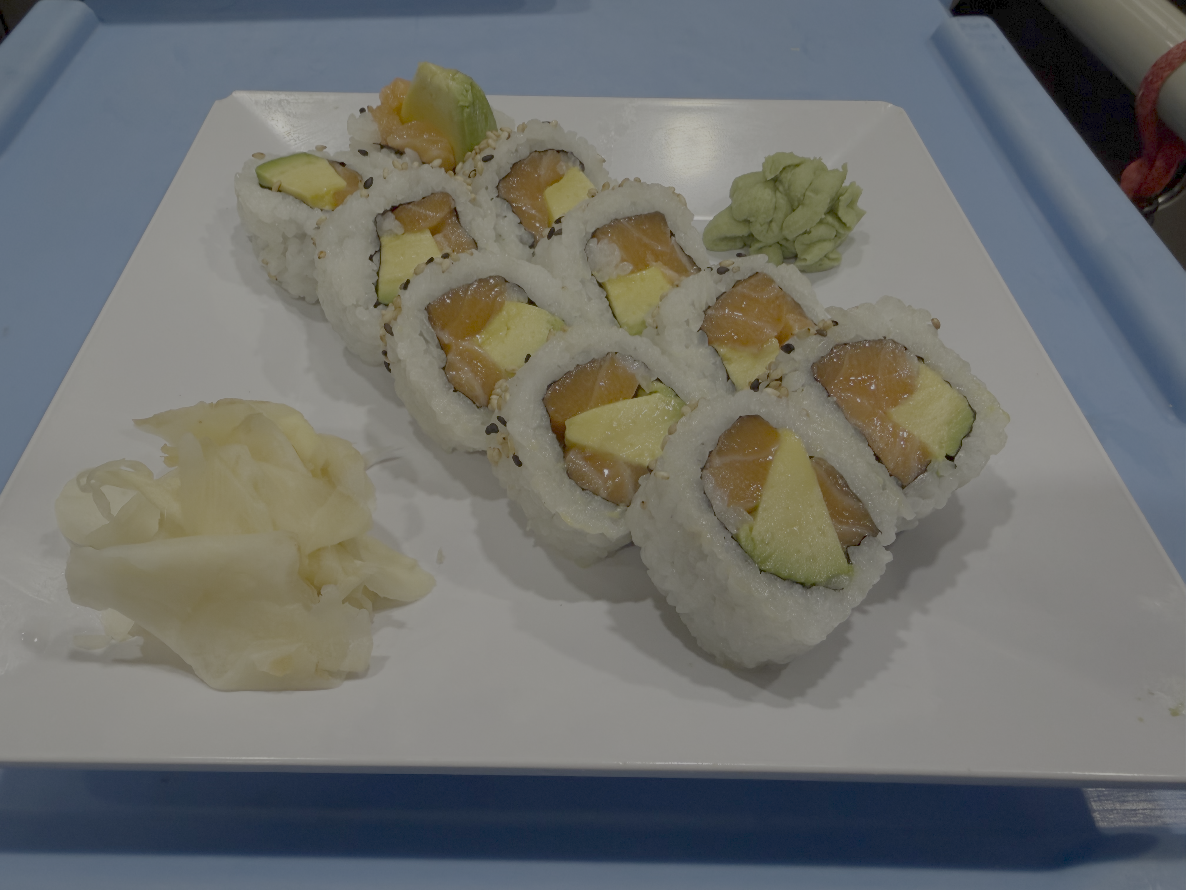 Salmon Avocado Roll — Salmon, avocado, sesame seed | Sarah Sushi Standard Rolls