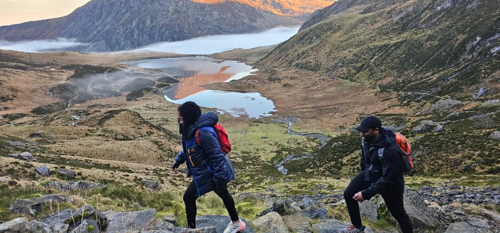 Hiking in the mountains