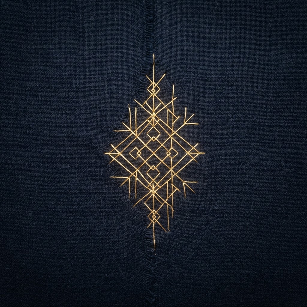 Sacred symbol for Repair as the continuation of the weave