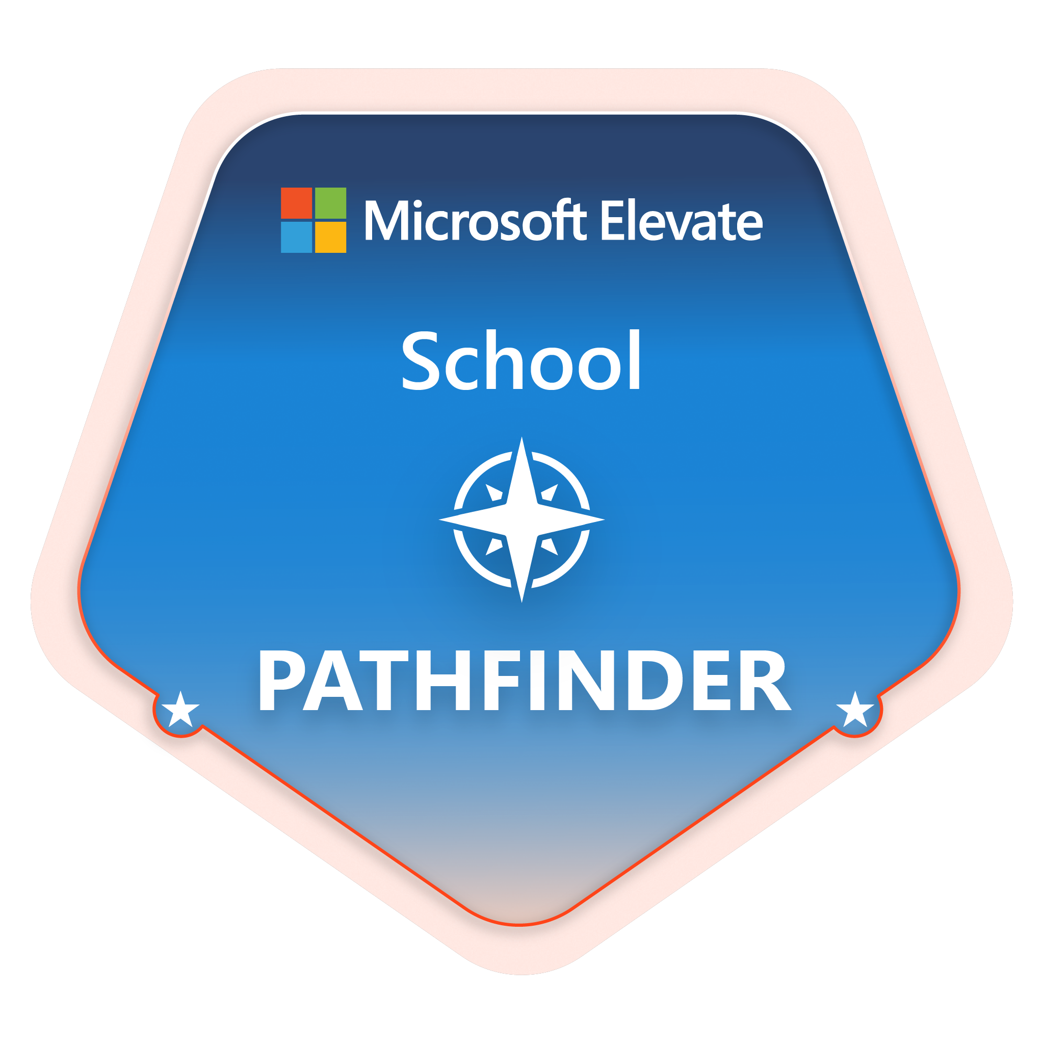 Microsoft Elevate Pathfinder School badge representing NTEKNO's approved Pathfinder School status.