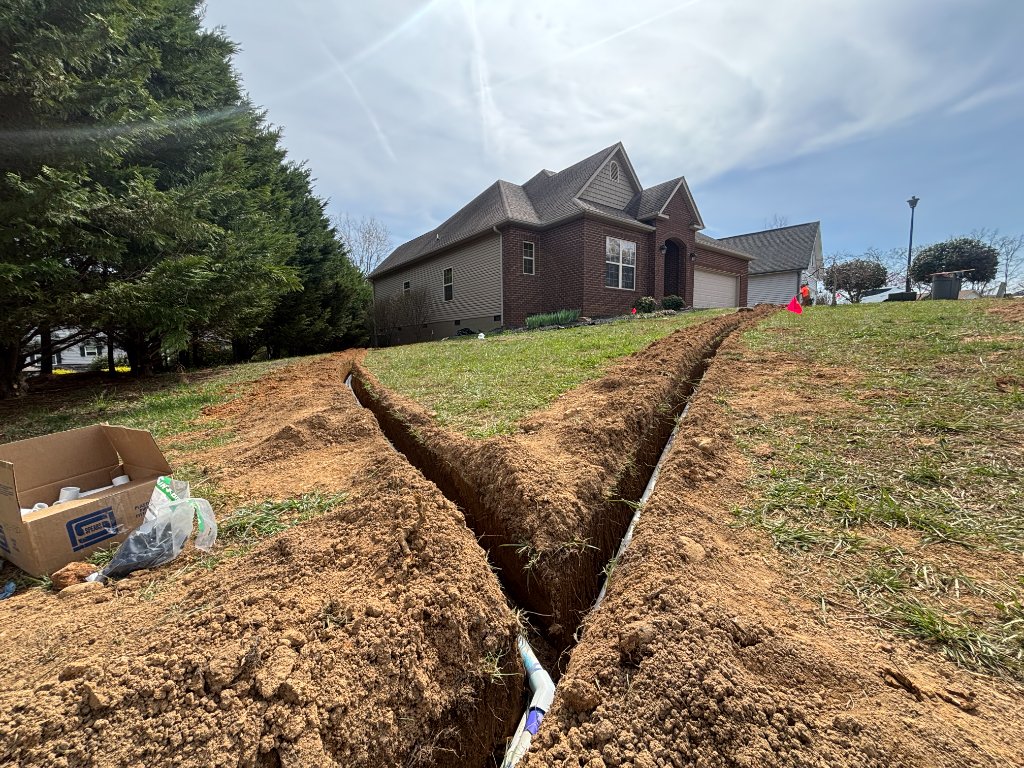 Drainage Solutions project in Knoxville, TN by Grateful Grounds
