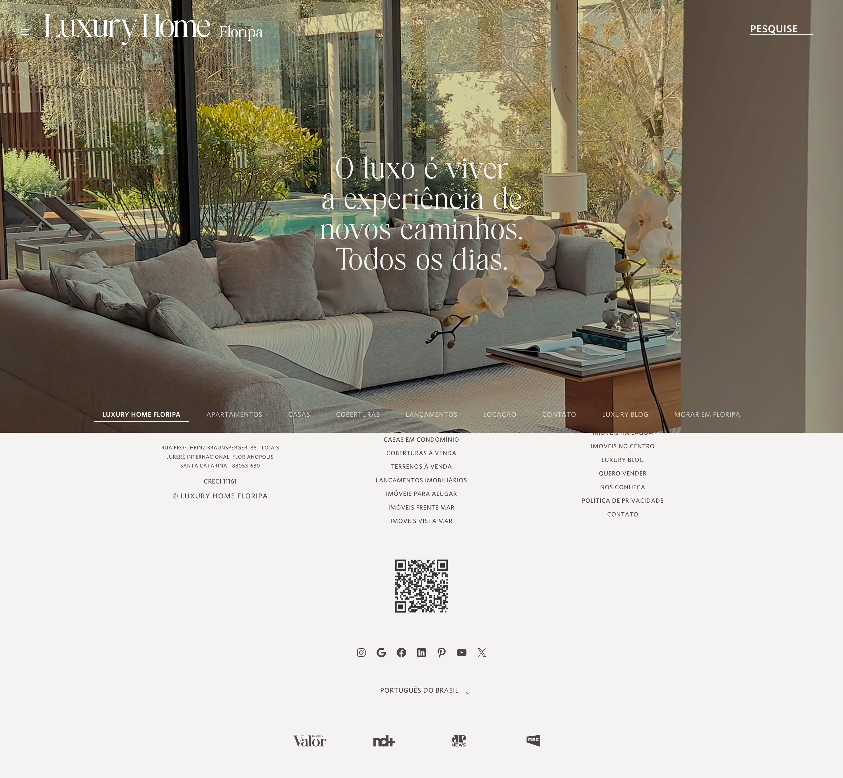 Website · Luxury Home Floripa