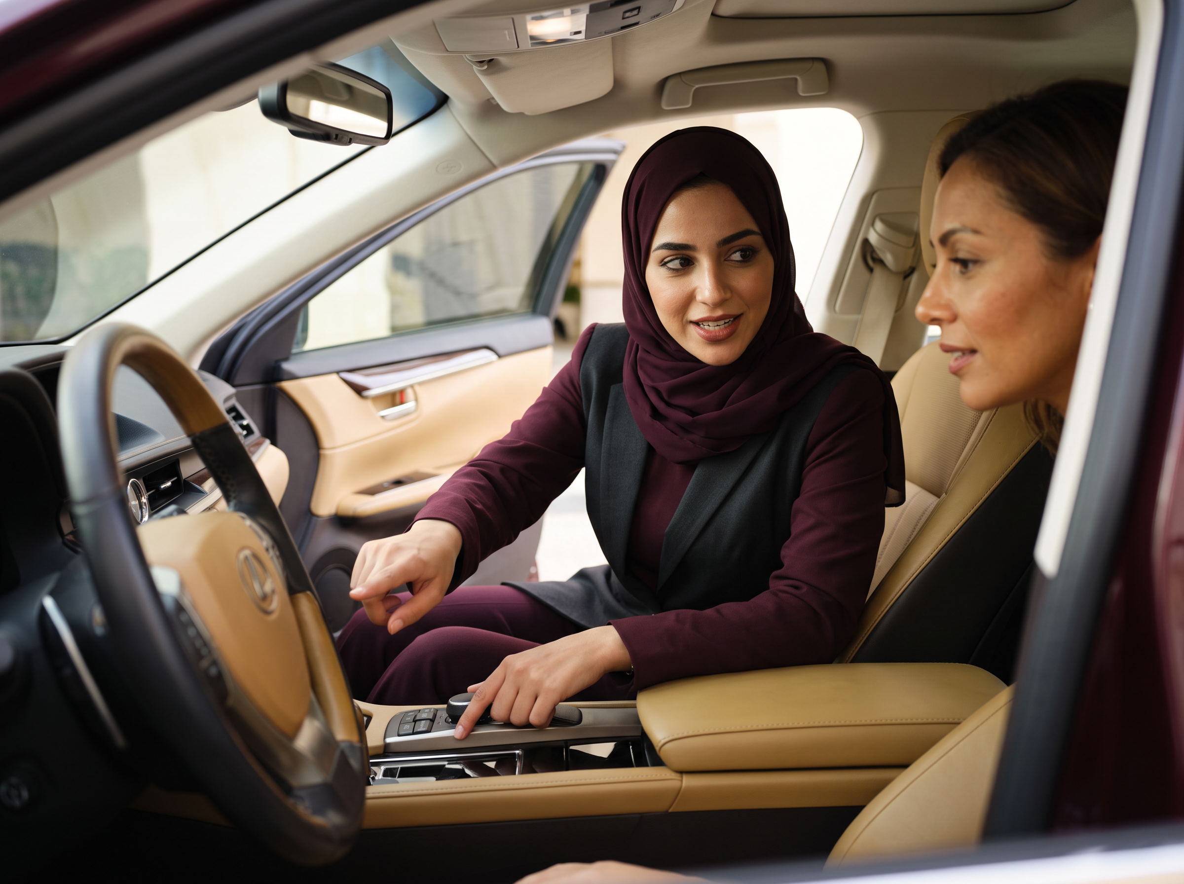 لحظة تسليم مفاتيح سيارة حقيقية
