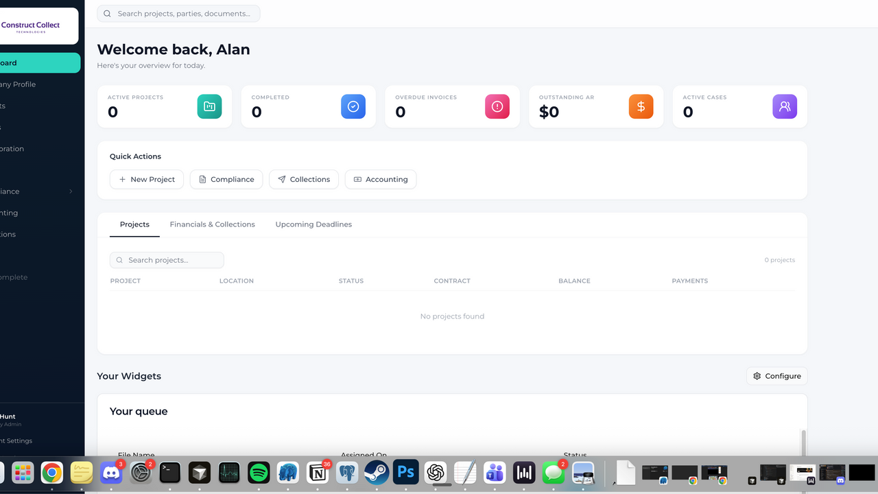 CCT Dashboard template preview