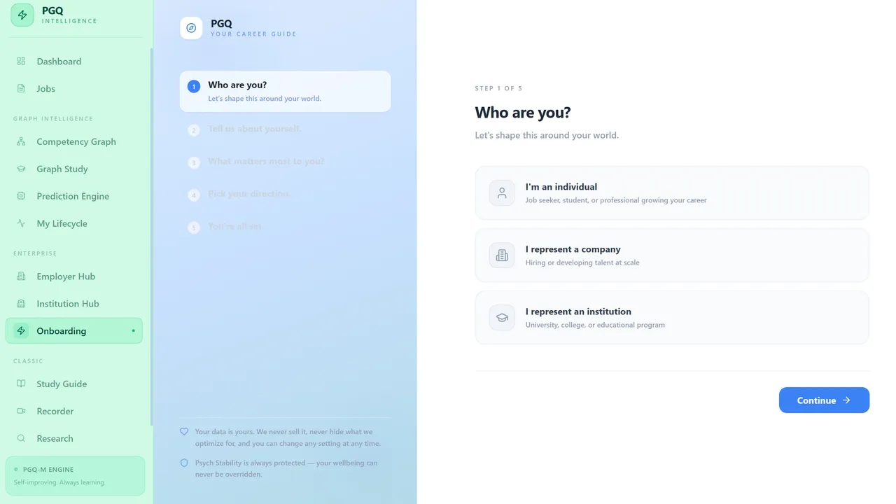 PGQ Interview Mastering Tool template preview