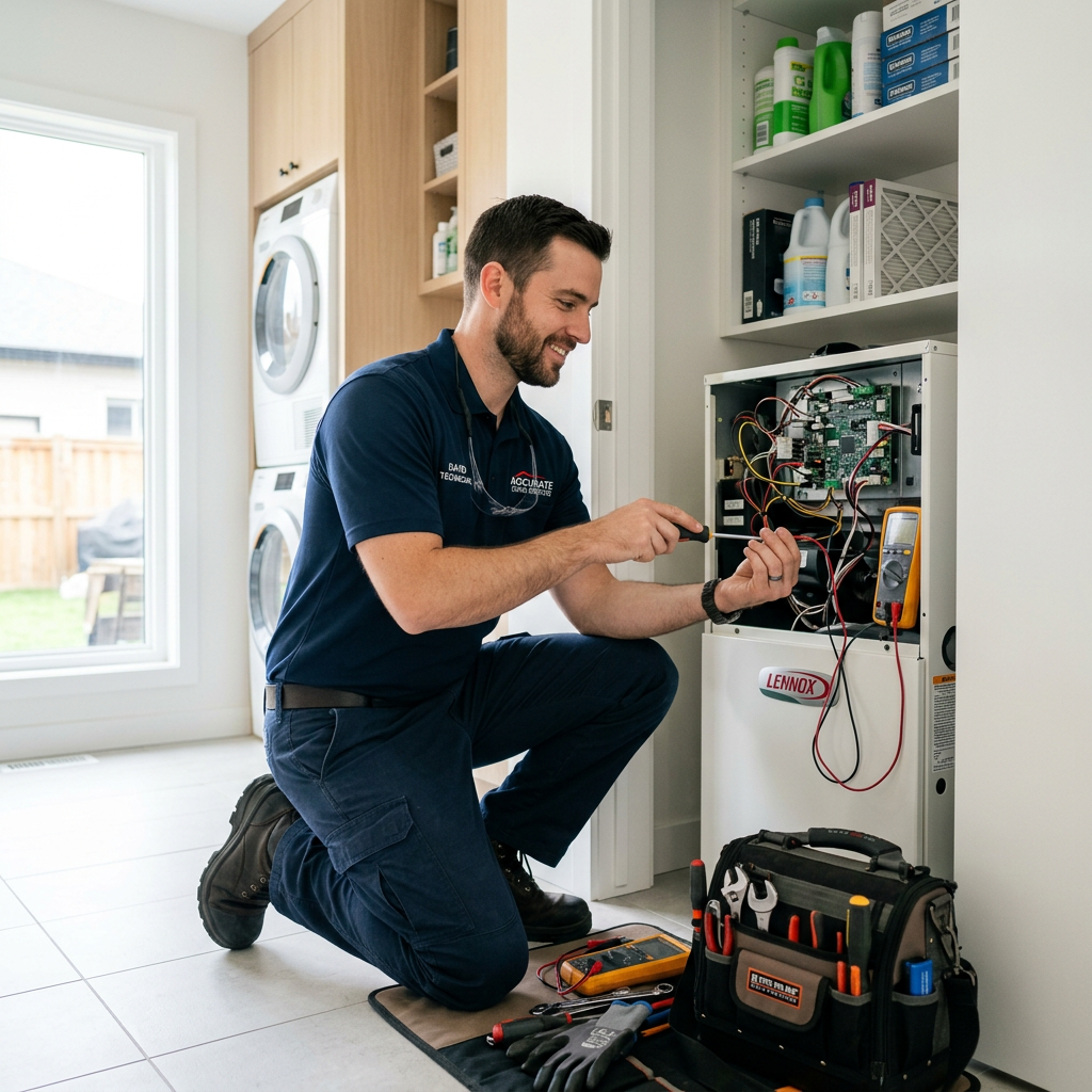 Home service professional at work